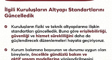 Bakanlıktan huzurevlerine yönelik yeni düzenleme