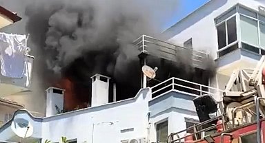Balkonda mangal keyfi facia ile sonuçlandı: Patlayan tüp yangına neden oldu