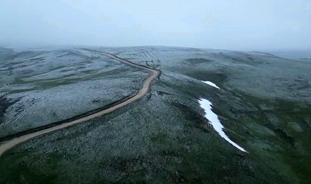 Başçiftlik'te mayıs sonunda kar sürprizi: Osmanlı Yaylası beyaza büründü