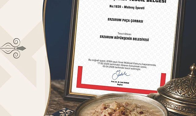 Başkan Sekmen; "Erzurum Paça Çorbası tescilllendi"
