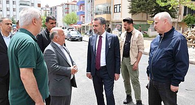 Başkan Şerifoğulları asfaltlama çalışmalarını yerinde inceledi