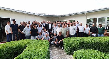 Başkan Şimşek personelle bayramlaştı