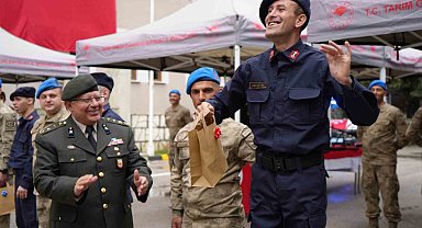 Bayburt'ta engelli vatandaşlar bir günlüğüne asker oldu