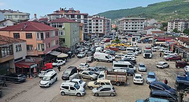 Bayram tatili için ilçeye akın ettiler, nüfus 10 kat arttı