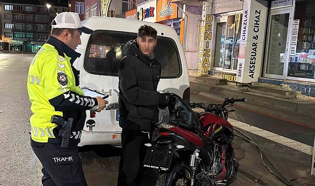Bekçilere egzoz patlattı, yakalanınca 62 bin lira ceza yiyip ehliyet ve motorundan oldu