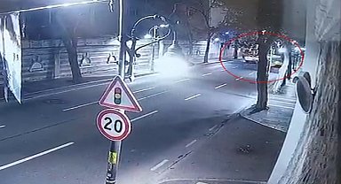 Beşiktaş'ta 1 kişinin hayatını kaybettiği, 8 kişinin yaralandığı kaza anı kamerada