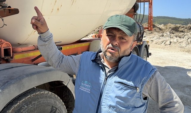Beton mikseri yuva oldu, kuşlar uçana kadar çalışmayacak