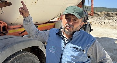 Beton mikseri yuva oldu, kuşlar uçana kadar çalışmayacak