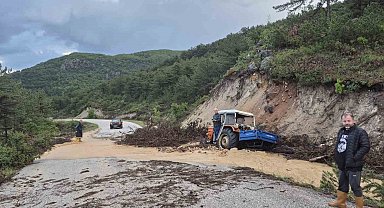 Bilecik'te bir köy adeta sular artında kaldı