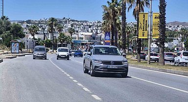 Bodrum'da 25 binden fazla araç çıkış yaptı