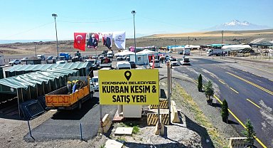 Bölgenin en büyük kesim ve satış yeri Kocasinan'da hazır