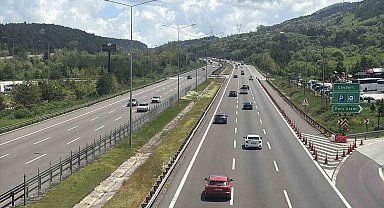 Bolu geçişinde bayram trafiği akıcı seyrediyor