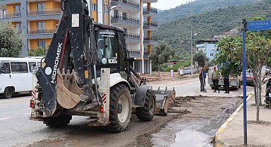 Bozdoğan'da yağışın izleri siliniyor