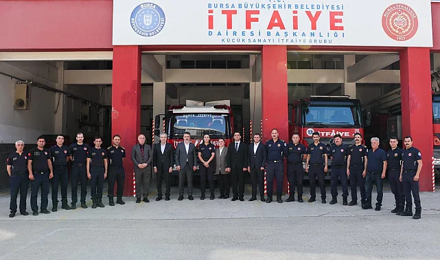 Bursa Büyükşehir İtfaiyesi bayramlaştı