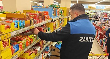 Bursa İnegöl'de zabıta ekiplerinden bakkal ve marketlere denetim