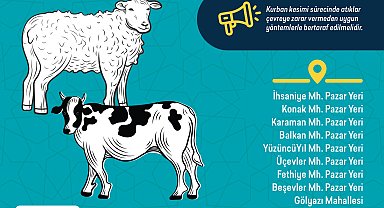 Bursa Nilüfer'de kurban kesim yerleri belirlendi