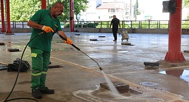 Bursa Osmangazi'de kurban kesim alanları pırıl pırıl oldu
