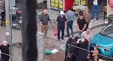 Bursa'da dilencilerin 'yer kavgası' kamerada