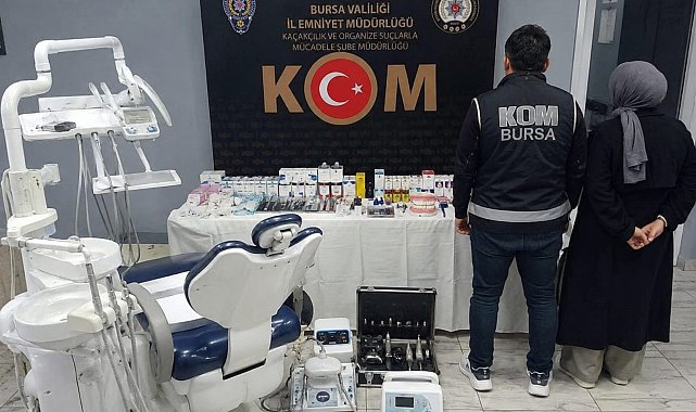 Bursa'da sahte diş muayenesine baskın: 2 gözaltı