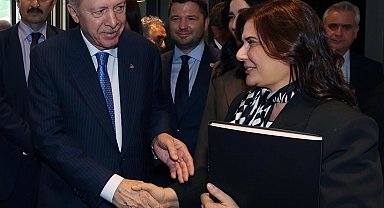 Çerçioğlu projelerini Cumhurbaşkanı Erdoğan'a sundu