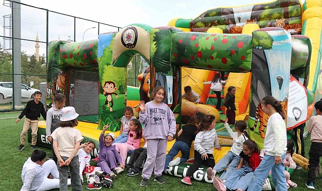 Çocuklar gönüllerince ve doyasıya eğlendi