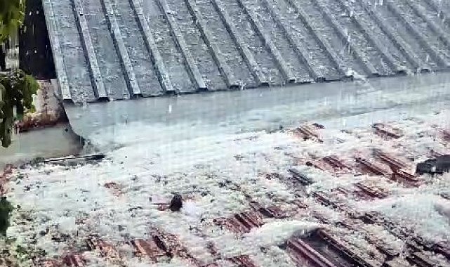 Çorum'da sağanak ve dolu hayatı olumsuz etkiledi