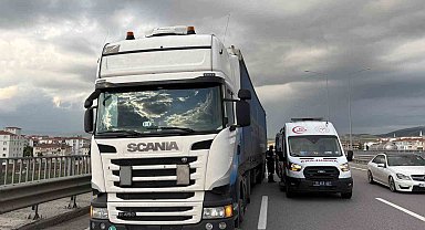 Çorum'da tırla otomobil çarpıştı: 1 yaralı