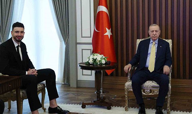 Cumhurbaşkanı Erdoğan, Alperen Şengün'ü kabul etti