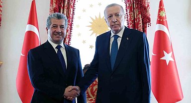 Cumhurbaşkanı Erdoğan, IKBY Başbakanı Barzani'yi kabul etti