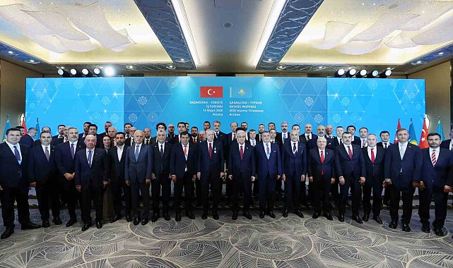 Cumhurbaşkanı Erdoğan Türkiye-Kazakistan İş Forumu kapanışında konuştu:"Hazar Geçişli Orta Koridor'un ihyası için çalışıyoruz"