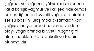 Denizli için kuvvetli yağış uyarısı yapıldı