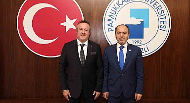 Denizli OSB Yönetimi, Rektör Mahmud Güngör'e ziyaret etti