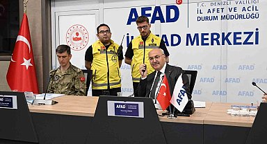 Denizli'de 5,6 büyüklüğündeki deprem senaryonu canlandırıldı