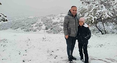 Denizli'nin yüksek kesimleri mayıs ayında beyaz gelinliğini giydi
