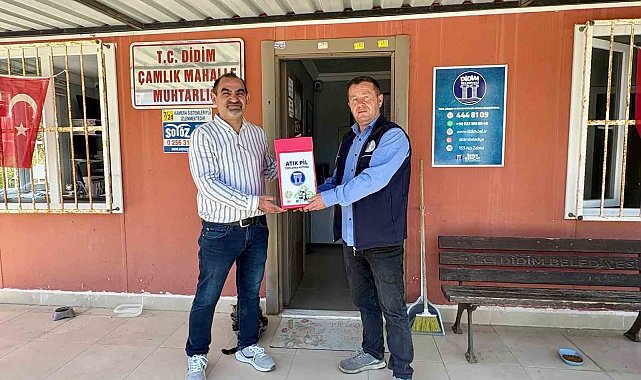 Didim'de atık piller geri dönüşüme kazandırılıyor