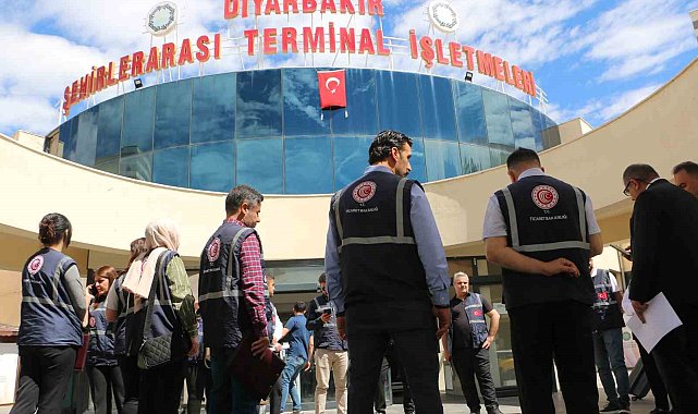 Diyarbakır Şehirler Arası Otobüs Terminalinde bayram öncesi fiyat denetimi