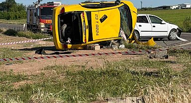 Diyarbakır'da iki otomobil çarpıştı: 6 yaralı