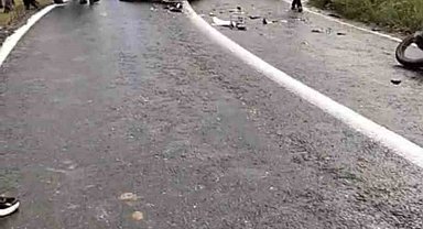 Diyarbakır'da otomobil ile motosiklet kafa kafaya çarpıştı: 1 yaralı