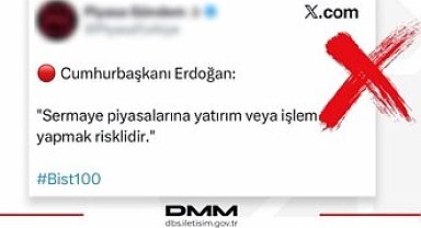 DMM'den 'sermaye piyasaları' açıklaması