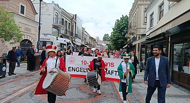 Edirne'de Engelliler Haftası kutlamalarında renkli görüntüler oluştu