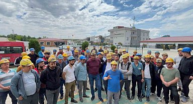 Edirne'de madencilik işçileri maaş ve tazminat iddiasıyla greve çıktı