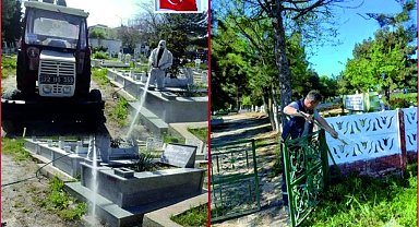 Edirne'de mezarlıklar tamamen yenilendi