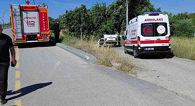 Edremit'te kontrolden çıkan otomobil savruldu: 1 ölü, 3 yaralı
