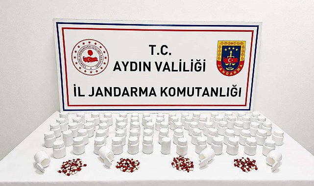 Efeler'de 3 bin 939 adet uyuşturucu hap ele geçirildi