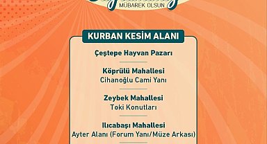 Efeler'de kurban kesim noktaları belirlendi