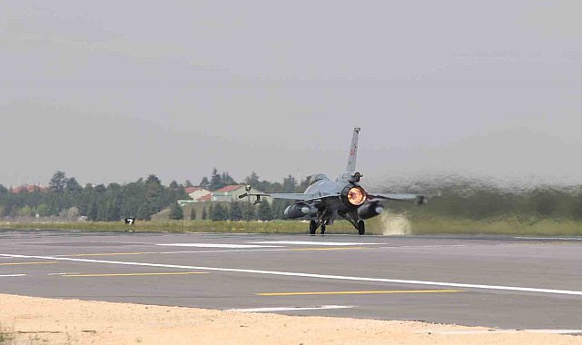 Efes 2026 için F-16'lar Eskişehir'den böyle havalandı
