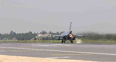Efes 2026 için F-16'lar Eskişehir'den böyle havalandı