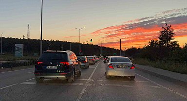 Ekişehir'de gün batımı görsel şölen sundu