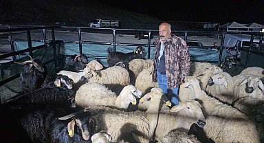 Elazığ'da kurban pazarında uykusuz mesai: Geceyi hayvanlarının başında geçiriyorlar