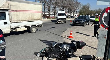 Elazığ'da motosiklet ile minibüs çarpıştı: 1 yaralı